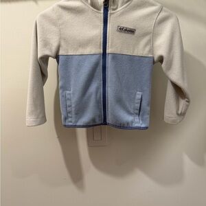 Columbia Light Gray Fleece Jacket Girls 4/5